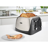 4-Slice Brushed Stainless Steel Toaster