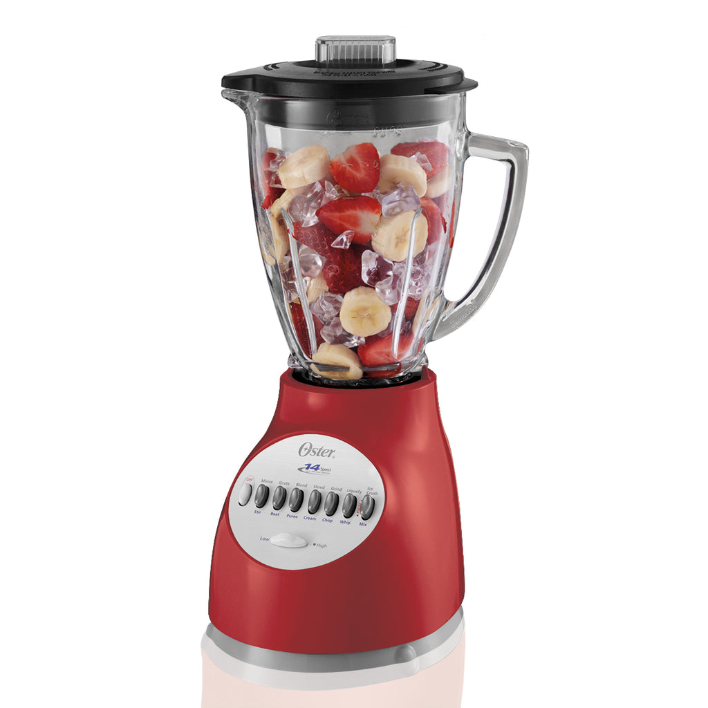 PowerCrush Multi-Function Blender with 6-Cup Glass Jar, Red